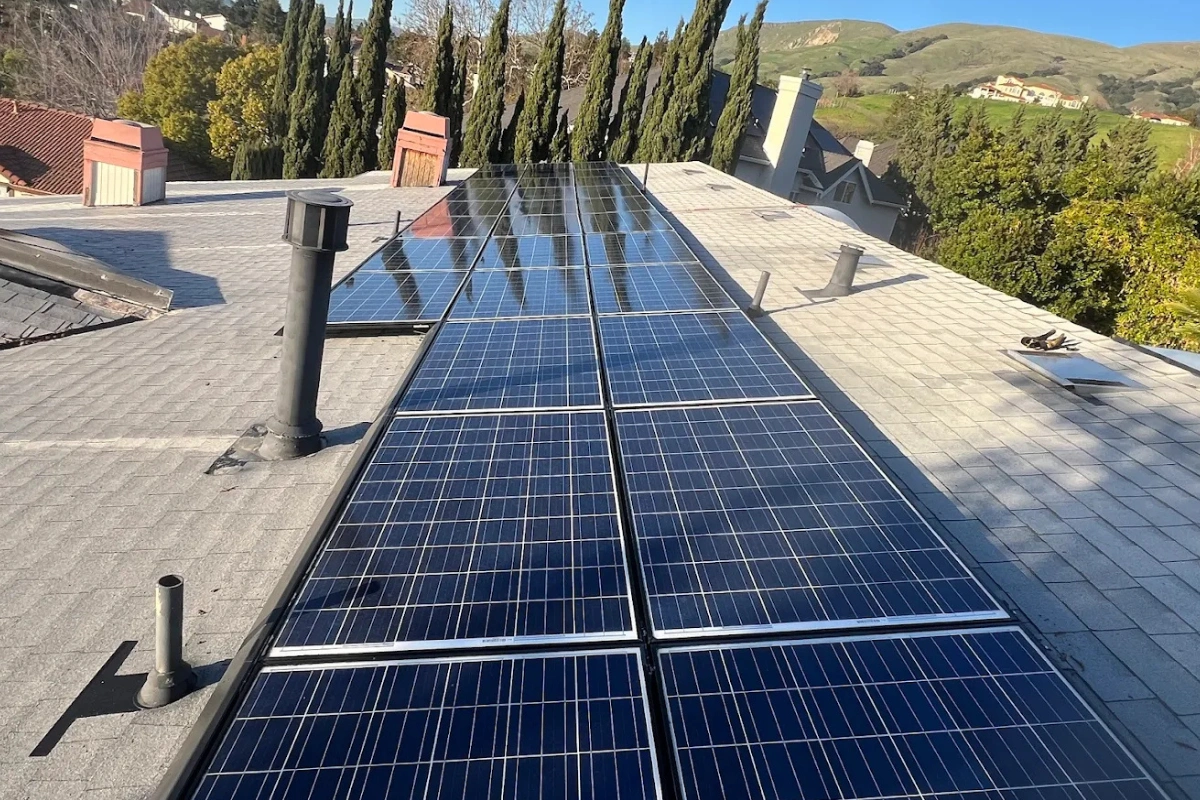 California Solar Care Team Cleaning Residential Panels 5