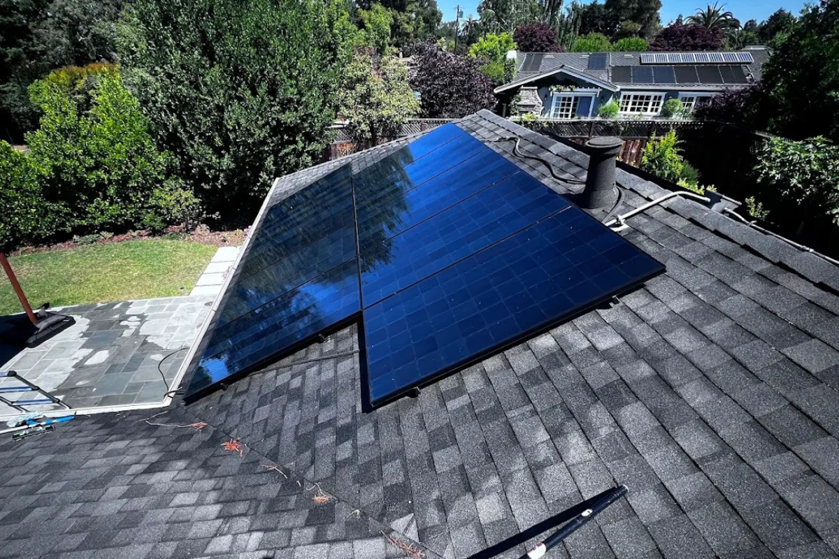 California Solar Care Team Cleaning Residential Panels