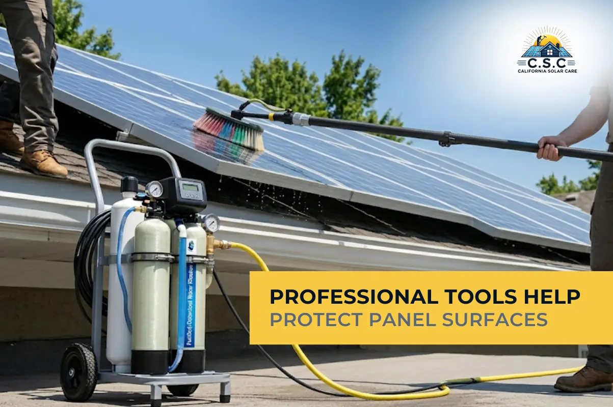 solar panel cleaning vs DIY cleaning California